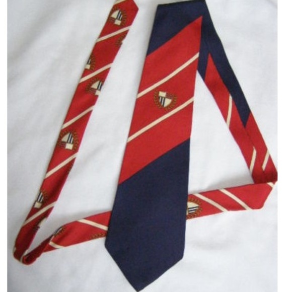 Tommy Hilfiger | Accessories | Tommy Hilfiger Mens Tie Red White Blue ...